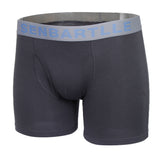 Maxbell Mens Cotton Boxer Briefs Middle Rise Trunks Underwear Shorts Light Gray M