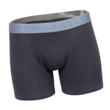 Maxbell Mens Cotton Boxer Briefs Middle Rise Trunks Underwear Shorts Light Gray M
