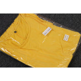 Womens Short Sleeve Loose Swing Tops Basic T Shirt Mini Dress XL Yellow