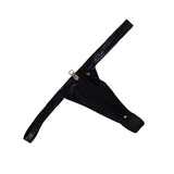 Maxbell Sexy Women Leather Zipper Open Front Thong Underwear G String T Back Black