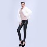 Maxbell Fluffy LED Fur Coat Glow in Dark Outwear Night Club Halloween Costume 2XL