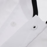 Maxbell Unisex Short Sleeve Chef Coat Cook Uniform for Restaurant L White