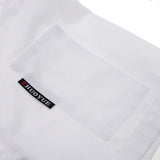 Maxbell Unisex Short Sleeve Chef Coat Cook Uniform for Restaurant L White