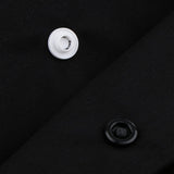 Maxbell Unisex Short Sleeve Chef Coat Cook Uniform for Restaurant L Black