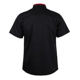 Maxbell Unisex Short Sleeve Chef Coat Cook Uniform for Restaurant L Black