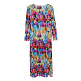 Maxbell Sexy Tie Dyed One Piece Lace Up Swimsuit Cover Up Set Maxi Beach Dress S #1
