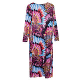 Maxbell Sexy Tie Dyed One Piece Lace Up Swimsuit Cover Up Set Maxi Beach Dress S #2