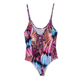 Maxbell Sexy Tie Dyed One Piece Lace Up Swimsuit Cover Up Set Maxi Beach Dress XL #2
