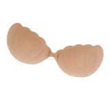 Self Adhesive Invisible Silicone Sticky Push-up Bra Fleshcolor L