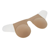 Maxbell Invisible Push Up Bra Strapless Bra Sticky Silicone Deep U Cup D Flesh color