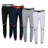 Maxbell Fashion Men Stripe Tracksuit Bottoms Drawstrings Sports Pants M Navy blue