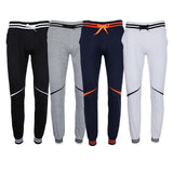 Maxbell Fashion Men Stripe Tracksuit Bottoms Drawstrings Sports Pants M Navy blue