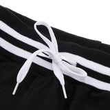 Maxbell Fashion Men Stripe Tracksuit Bottoms Drawstrings Sports Pants M Black