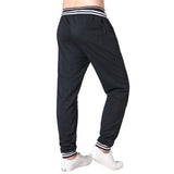Maxbell Fashion Men Stripe Tracksuit Bottoms Drawstrings Sports Pants M Black