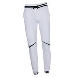 Maxbell Fashion Men Stripe Tracksuit Bottoms Drawstrings Sports Pants XL White