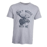 Maxbell Womens Don't Moose with Me T Shirt Short Sleeve Summer Casual Tops S White