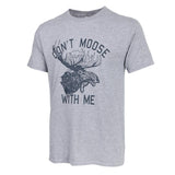 Maxbell Womens Don't Moose with Me T Shirt Short Sleeve Summer Casual Tops S White