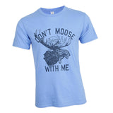 Maxbell Womens Don't Moose with Me T Shirt Short Sleeve Summer Casual Tops S Blue