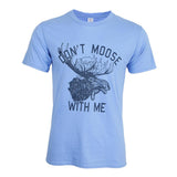 Maxbell Womens Don't Moose with Me T Shirt Short Sleeve Summer Casual Tops S Blue