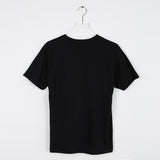 Maxbell Men's Summer Casual Beating Heart Print O Neck Short Sleeve T-Shirt  S Black