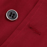 Chef Jacket Uniform Short Sleeve Hotel Kitchen Apparel Cook Coat M Red