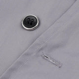 Maxbell Chef Jacket Uniform Short Sleeve Hotel Kitchen Apparel Cook Coat M Gray