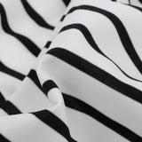 Maxbell Lady Summer Sleeveless Stripe Loose Mini Dress Beach Party Sundress M White