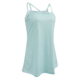 Maxbell Striped Strappy Cami Top Spaghetti Strap Vest Tank Summer Casual M Green