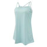 Maxbell Striped Strappy Cami Top Spaghetti Strap Vest Tank Summer Casual M Green