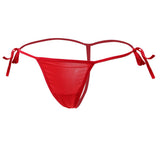Maxbell Women's Bandage Sheer Solid G-string Briefs Panties T-back Underwear Red