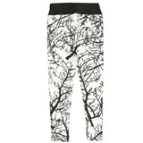 Maxbell Geometric Women Yoga Gym Leggings Compression Stretch Sports Pants XL White