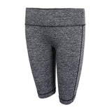 Maxbell Flex Yoga Shorts with Pockets High Waisted Workouts Biker Pants L Gray