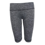 Maxbell Flex Yoga Shorts with Pockets High Waisted Workouts Biker Pants L Gray