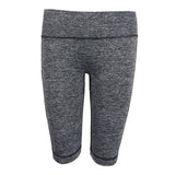 Maxbell Flex Yoga Shorts with Pockets High Waisted Workouts Biker Pants L Gray