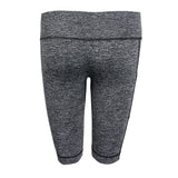 Maxbell Flex Yoga Shorts with Pockets High Waisted Workouts Biker Pants L Gray