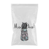 Maxbell Women's Floral Sleeveless Off-Shoulder Party Prom Swing Dress Pink Green M