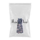 Maxbell Women's Floral Sleeveless Off-Shoulder Party Prom Swing Dress Navy Blue M