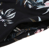 Maxbell Women's Floral Sleeveless Off-Shoulder Party Prom Swing Dress Black M