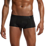Maxbell Men Breathable Low Rise Comfy Pouch Boxer Briefs Seamless Underwear Black M