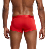 Maxbell Men Breathable Low Rise Comfy Pouch Boxer Briefs Seamless Underwear Red M