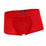 Maxbell Men Breathable Low Rise Comfy Pouch Boxer Briefs Seamless Underwear Red M