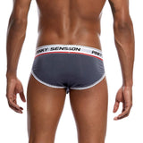 Mens Elastic Modal Briefs Underwear Panties Underpants M Gray