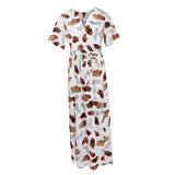 Maxbell Women Floral Split Long Dresses Beach Maxi Dress Tea Dress L Feather