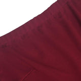 Maxbell Solid Off Shoulder Skater Dress High Low Dress Short Sleeves L Burgundy