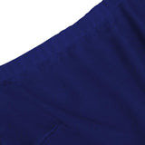 Maxbell Solid Off Shoulder Skater Dress High Low Dress Short Sleeves L Royal Blue