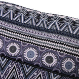 Maxbell Boho Lady Strapless Ethnic Print Tube Top Backless Wrap Tank Vest Black gray