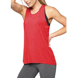 Women's Yoga Cami Tank Top Shirt Activewear Workout Clothes Red S