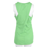 Maxbell Women's Yoga Cami Tank Top Shirt Activewear Workout Clothes Green XL