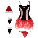 Maxbell Sexy Mrs Santa Cosplay Christmas Costume Lingerie Women Halloween Dress Hat