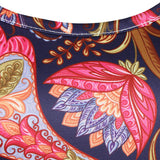 Maxbell Women's Casual Dress Sleeveless Floral Flare Beach Sundress L Multicolor
